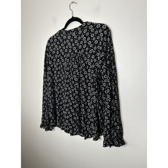 Weekend Suzanne Betro Tunic Top Boho Festival Floral Print Drapey Size 2X - Picture 5 of 9